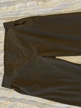 Athleta Black Ribbed Waist Athletic Leggings